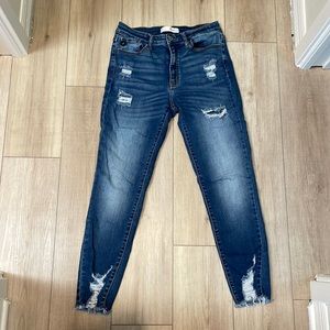 Kancan distressed skinny jeans